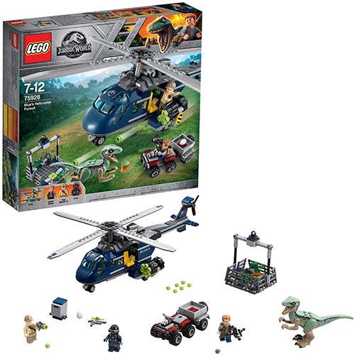 LEGO Jurassic World Inseguimento sull'Elicottero di Blue